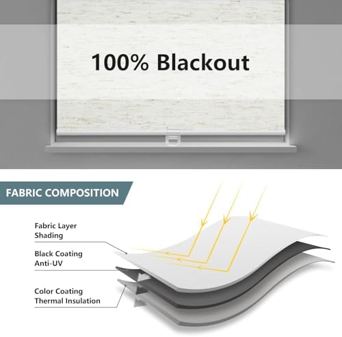 AOSKY Blackout Cordless Roller Shade - Image 4