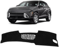 KUST Black Dash Cover for Hyundai Kona 2024 2025 2026 Polyester Dashboard Cover by KUST