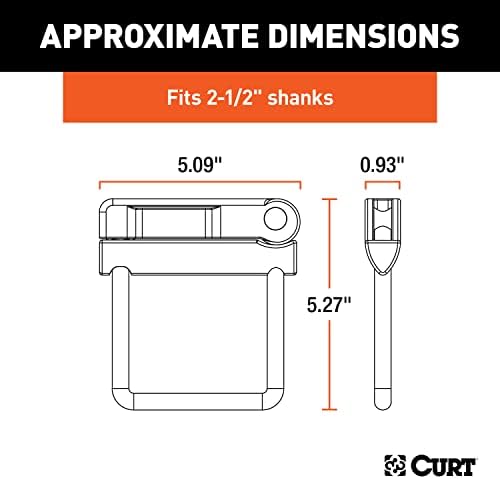 CURT 22320 No-Tool Anti-Rattle Hitch Clamp Tightener - Image 2