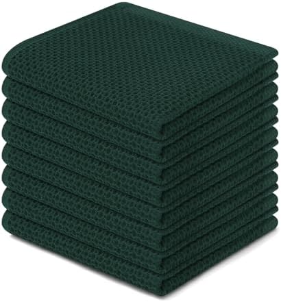 Homaxy 100% Cotton Waffle Weave Kitchen Dish Cloths 8-Pack by Homaxy