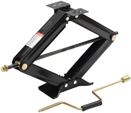 RV Scissor Jack Stabilizer 7500lbs Heavy Duty 24" RV Trailer Stabilizer by Pafessa