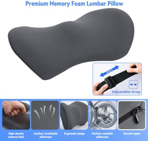 Lumbar Support Pillow for Office Chair and Car Seat, Lumbar Pillow - Image 2