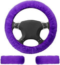 3 PCS Fluffy Steering Wheel Cover Set by BFXM