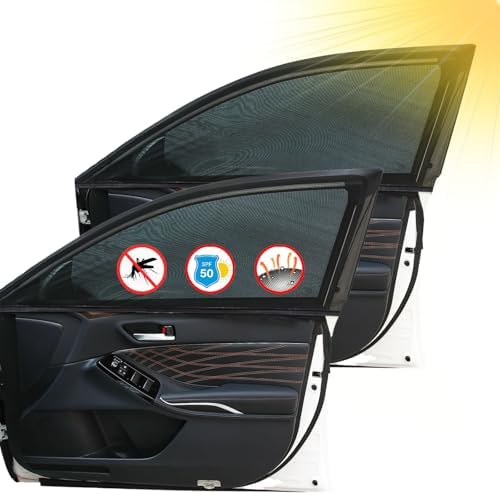 2 Pack Front Car Window Covers Car Window Shades Car Side Window Sun Shades by Brandflagship