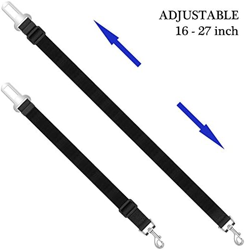 YuCool Dog Seat Belt, 4 Piece Set Dog Car Adjustable Seatbelts - Image 5