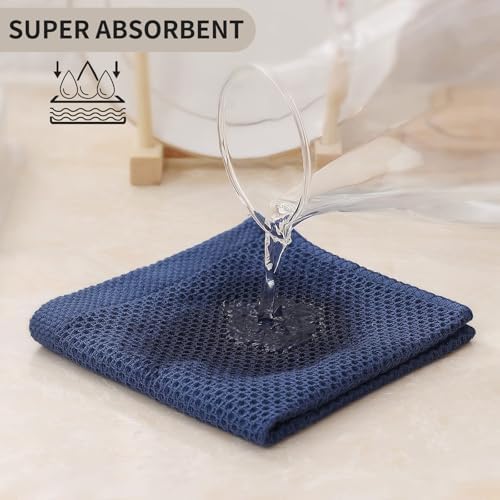 Kitinjoy 100% Cotton Waffle 6-Pack Kitchen Towels - Image 3