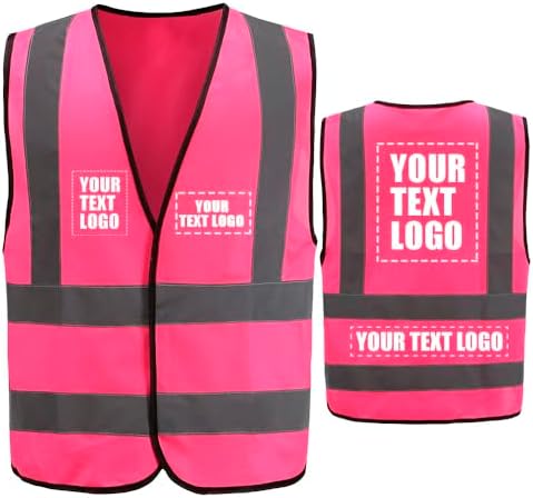 AYKRM 12 colour High visibility viz vest hi vis viz reflective work by AYKRM