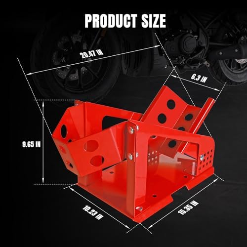 Jack Boss Motorcycle Wheel Chock, Motorcycle Stand Up to 1800 Lbs, Wide Range - Image 2