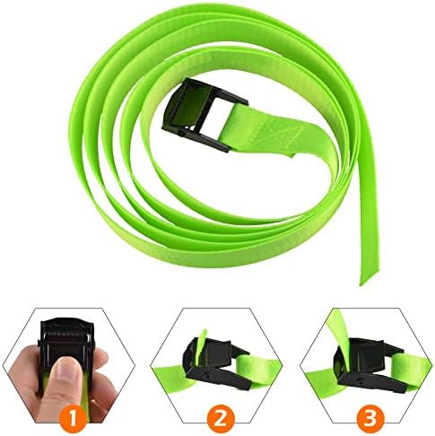 TRIWONDER Cinch Tie Down Strap Lashing Straps Heavy Duty Nylon Straps - Image 5