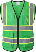 Hi Vis Reflective Safety Vest for Men Women by Ekkosafety