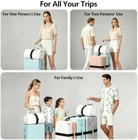 5 Packs Luggage Straps for Suitcases, Connect Up to 4 Suitcases ＆ Add a Bag - Image 4