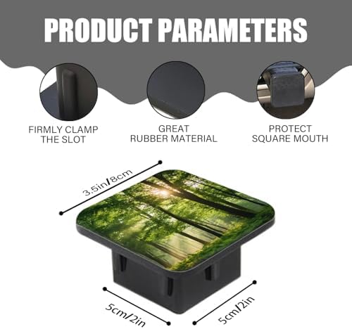 Hitch Cover Fits for 2-Inch Hitch, Forest Scene - Image 3
