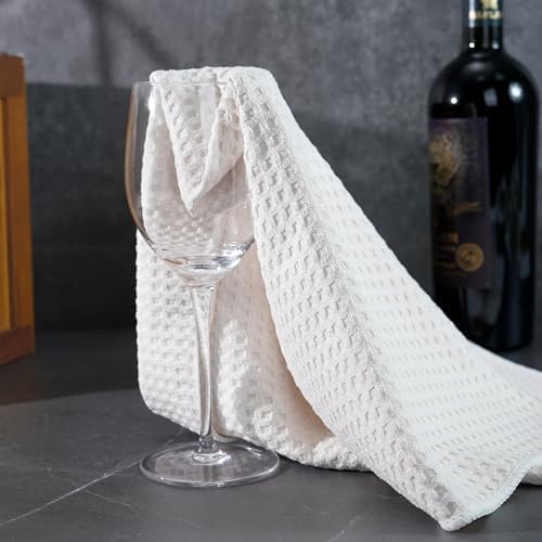 POLYTE Ultra Premium Microfiber Kitchen Dish Hand Towel Waffle Weave, 8 Pack - Image 5