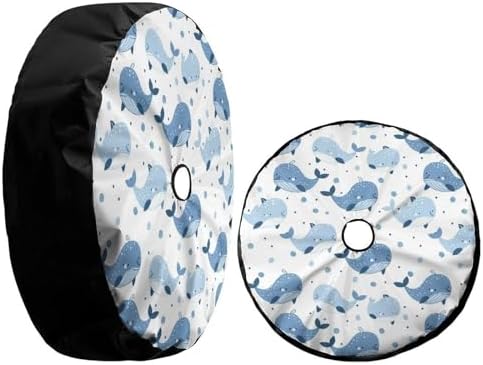 Cute Blue Whales Spare Tire Cover - Image 3