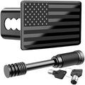 Heavy American Flag Metal Trailer Hitch Cover by KINIDAS