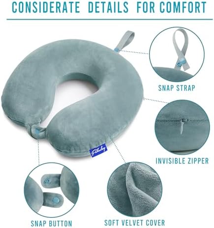 Fabuday Travel Neck Pillow Memory Foam - Image 6