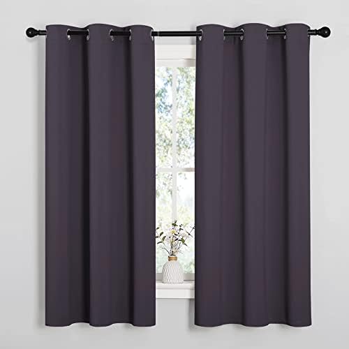 NICETOWN Greyish Purple Blackout Curtains, 2 Panels by NICETOWN
