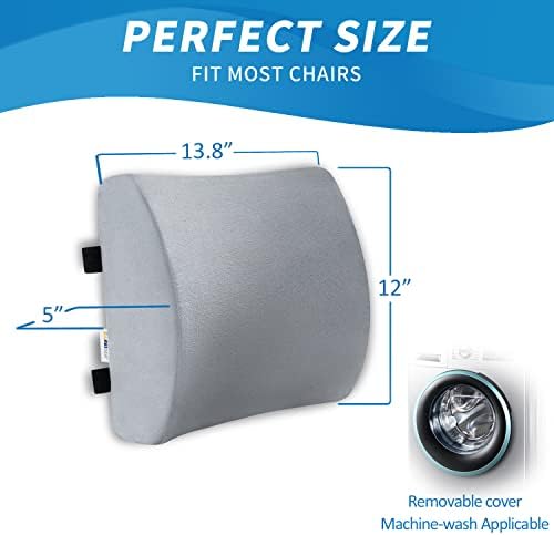 SAIREIDER Lumbar Pillow, Memory Foam Office Chair Back Support Pillows Back - Image 6