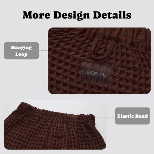Luxury Organic Japanese Cotton Waffle Body Towel Wrap - Image 6