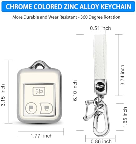 QBUC for Ford 3 Buttons Key Fob Cover - Image 3