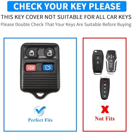 QBUC for Ford 4 Buttons Key Fob Cover - Image 2