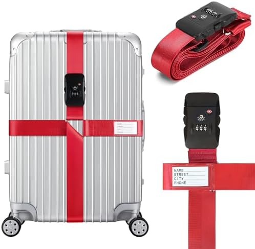 TSA Approved Luggage Straps by Linpr
