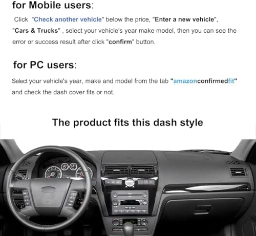 Dash Cover Mat Fit Ford Fusion/Mercury Milan F114 - Image 2