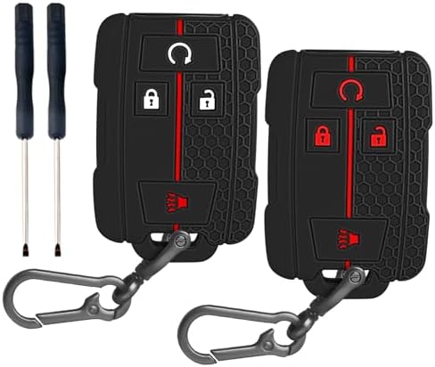QBUC 2PCS for Chevrolet Key Fob Cover by QBUC