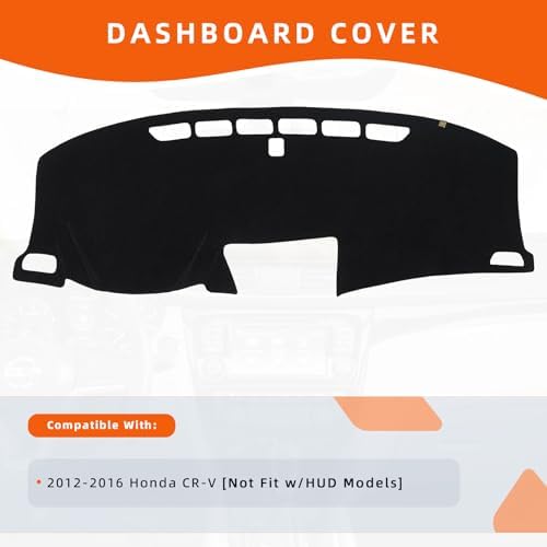 Dashboard Cover Dash Mat Fit for Ho-nda CR-V 2016-2012, Car Dash Board Mat - Image 2