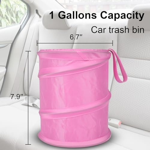 Car Trash Can, 2 Packs Mini Car Garbage Can, Collapsible Trash Bin - Image 6