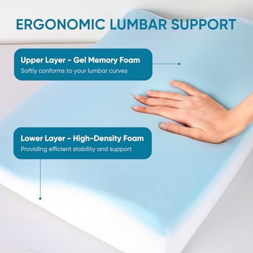 Lumbar Support Pillow for Recliner, Ergonomic Back Support Pillow - Image 4
