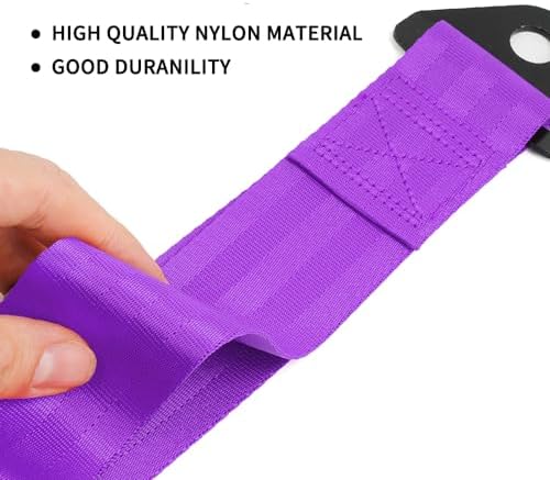 RASTP Racing Tow Strap for Front or Rear Bumper - Image 2