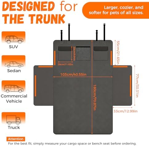 SUV Cargo Liner for Dogs, Waterproof Pet Trunk Cover for SUVs - Image 4