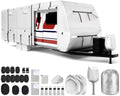 Mofeez Travel Trailer RV Cover 420D Oxford 22'-24' Camper Cover RV Covers by MOFEEZ