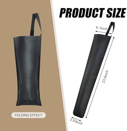 1 PC Car Umbrella Storage Cover, 23.6" x 6.1" Leather Waterproof Hanging - Image 2