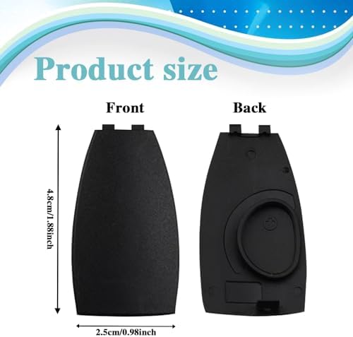 Car Key Rear Cover Replacement, Key Fob Cover, Auto Accessories Key Shell Case - Image 2