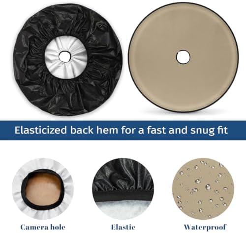 Spare Tire Cover with Backup Camera Hole Fit - Image 3