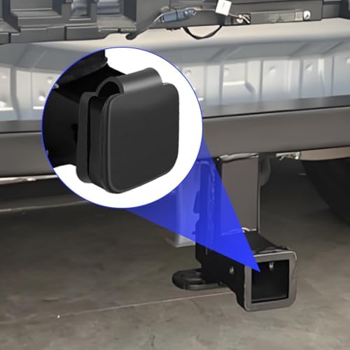 Black Trailer Hook Dust-Proof Plug, 1.9 Inch Hitch Cover Trailer Hitch Cover - Image 7