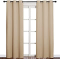 NICETOWN Biscotti Beige Blackout Curtains by NICETOWN