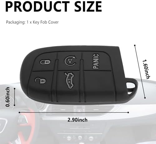 5 Buttons Key Fob Cover, Key Fob Replacement - Image 2