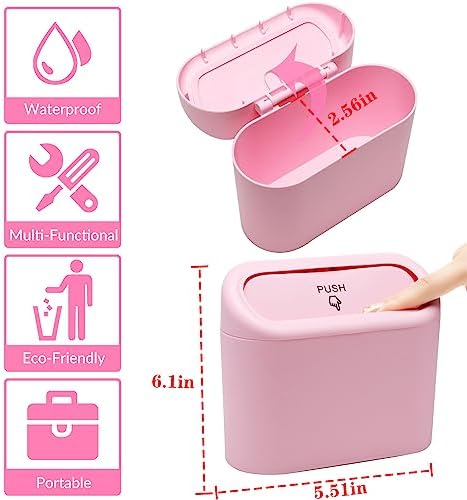 Car Trash Can Bin with Lid - Image 2