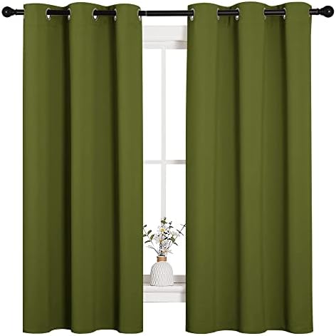 NICETOWN Olive Green Blackout Curtains by NICETOWN