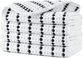 POLYTE 430 GSM Poly Blend Microfiber Waffle Wash Cloth Face Towel, 13x13 in by Polyte