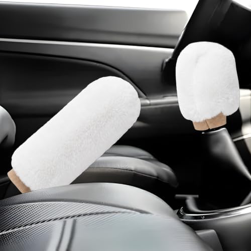 Sun Walker Fluffy Car Gear Shift Knob & Handbrake Cover, Furry Auto Hand Brake by Unknown