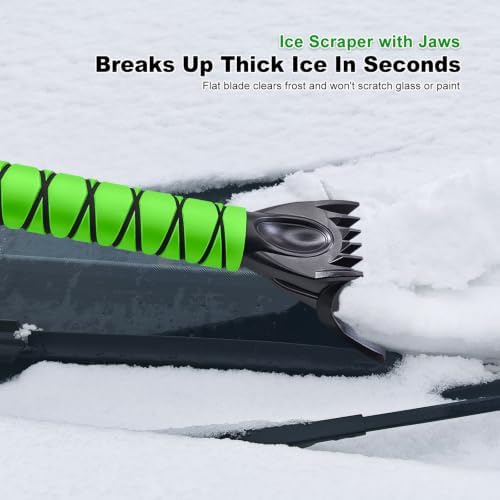 SEAAES Car Ice Scraper and Brush, Extendable Snow Brush - Image 5