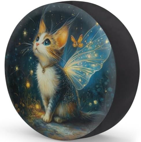 Cat Fairy Spare Tire Cover Dust-Proof Wheel Protector - Image 2