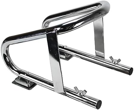 Extreme Max 5001.5763 Deluxe Chrome Motorcycle Wheel Chock - Image 3