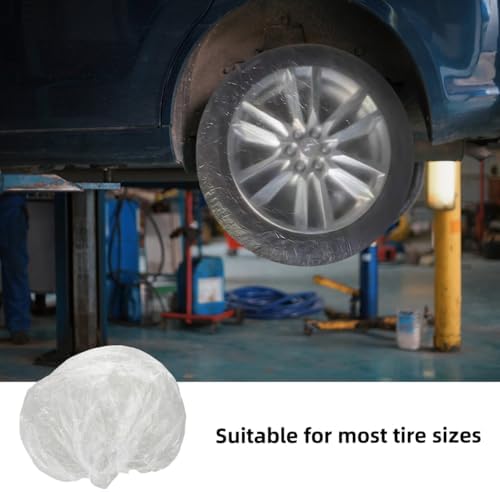 iplusmile 10Pack Clear Disposable Tire Covers - Image 4