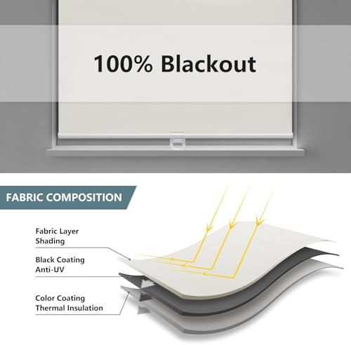 AOSKY Custom Blackout Cordless Roller Shade - Image 5