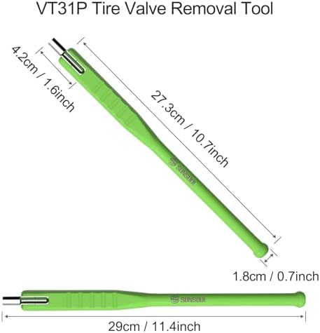 SUNSOUL 2-in-1 Tire Valve Stem Puller, 12 Inch Valve Stem Removal Tool - Image 2